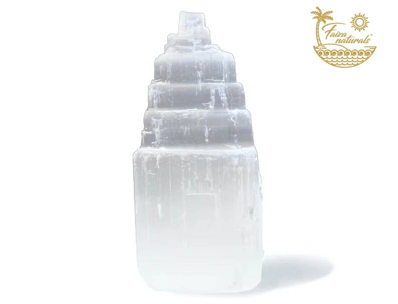 Selenite Crystal Tower (4 inch) Raw Imported from Morocco