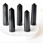 Black Shungite Tower Point (Purification and Inflammation)