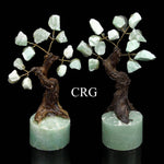 SET OF 2 / Mini Rough Rock Green Aventurine Tree