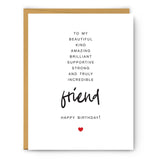 To My Friend - Birthday Card