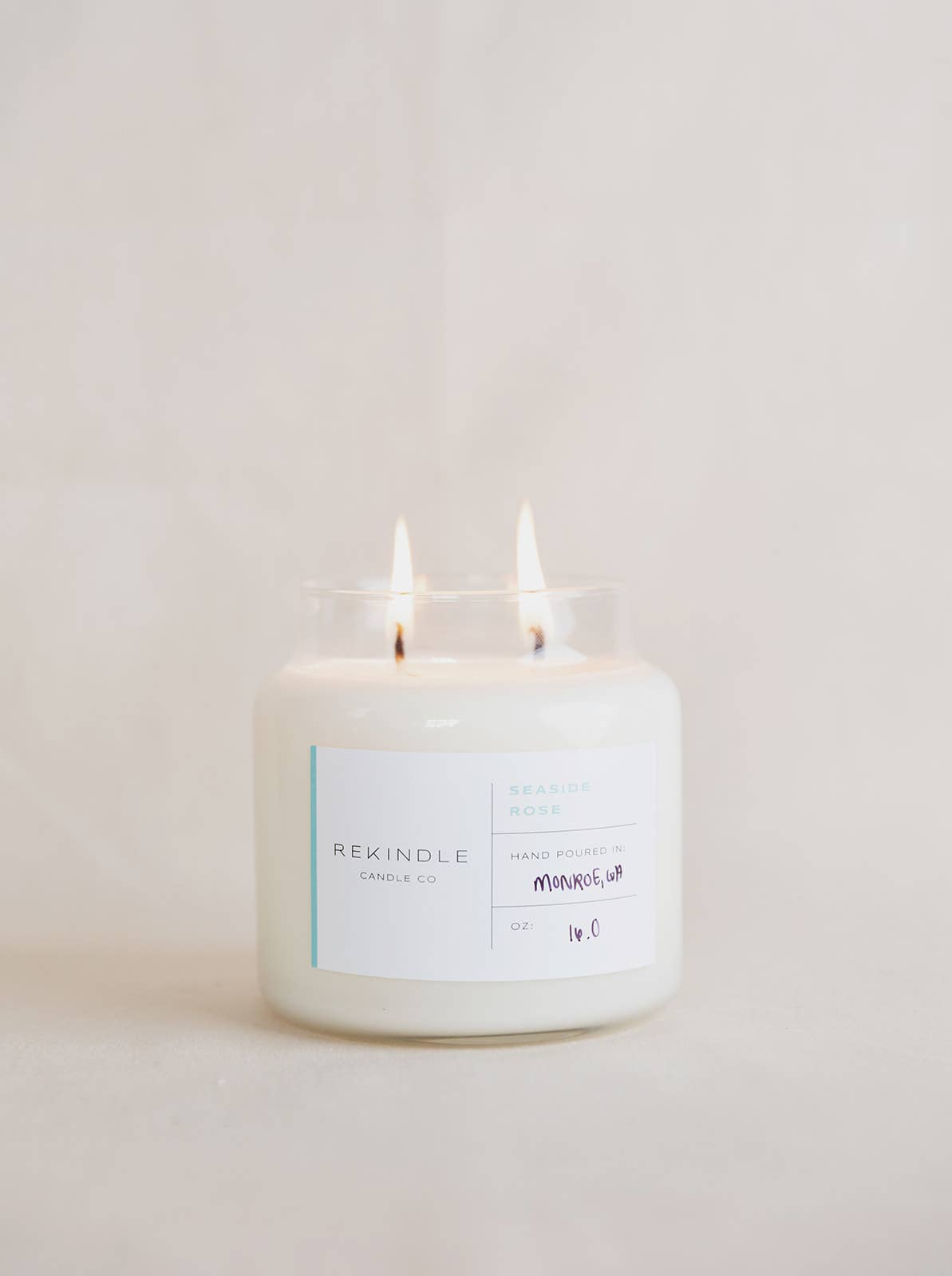 Seaside Rose Cotton Wick Soy Candle