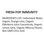 Fresh Pop Immunity - Healthy Sparkling Wellness Soda