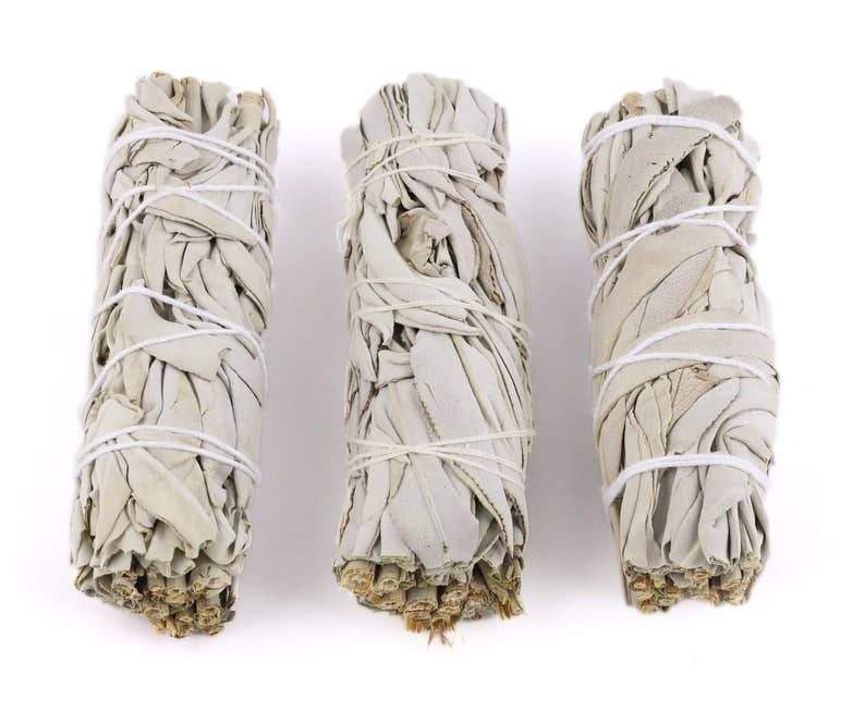 White Sage Smudge Sticks 4" Bundles