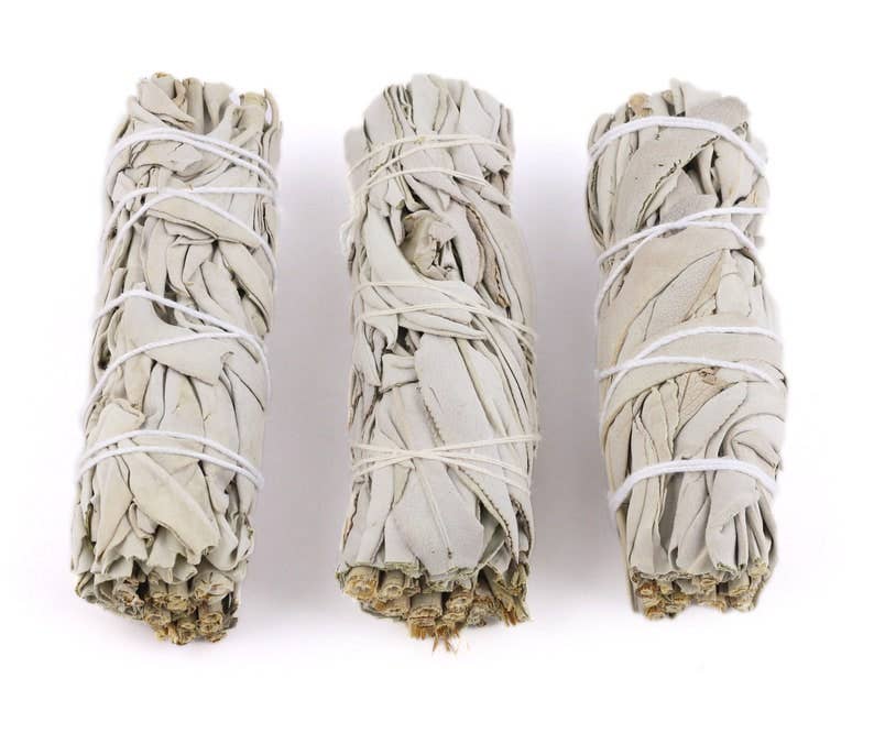 White Sage Smudge Sticks 4" Bundles