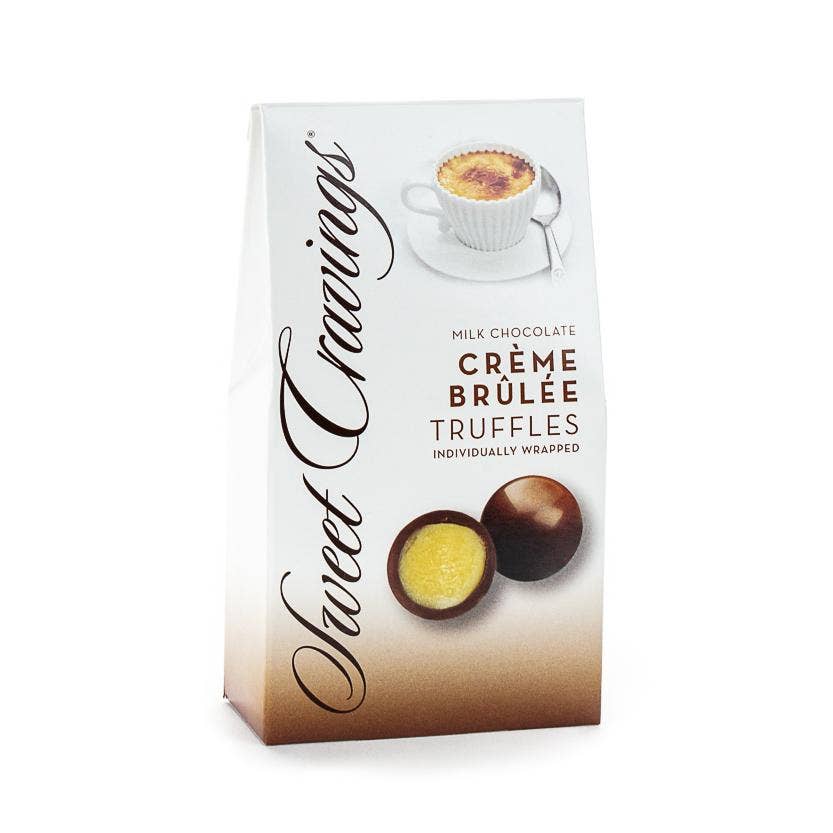 2.6 Oz Crème Brûlée Truffles - Milk Chocolate Shell