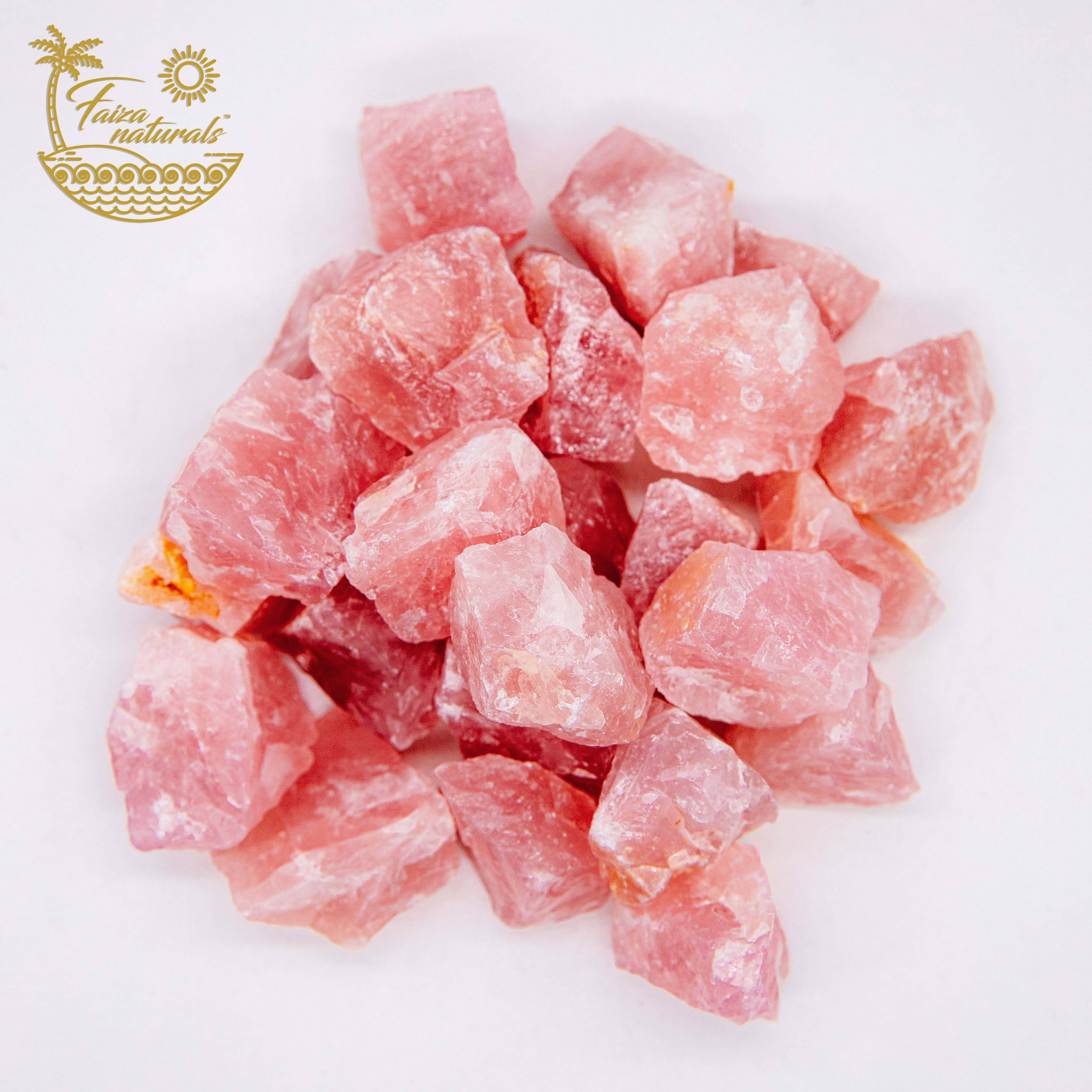 Rose Quartz Raw Crystals in Bulk