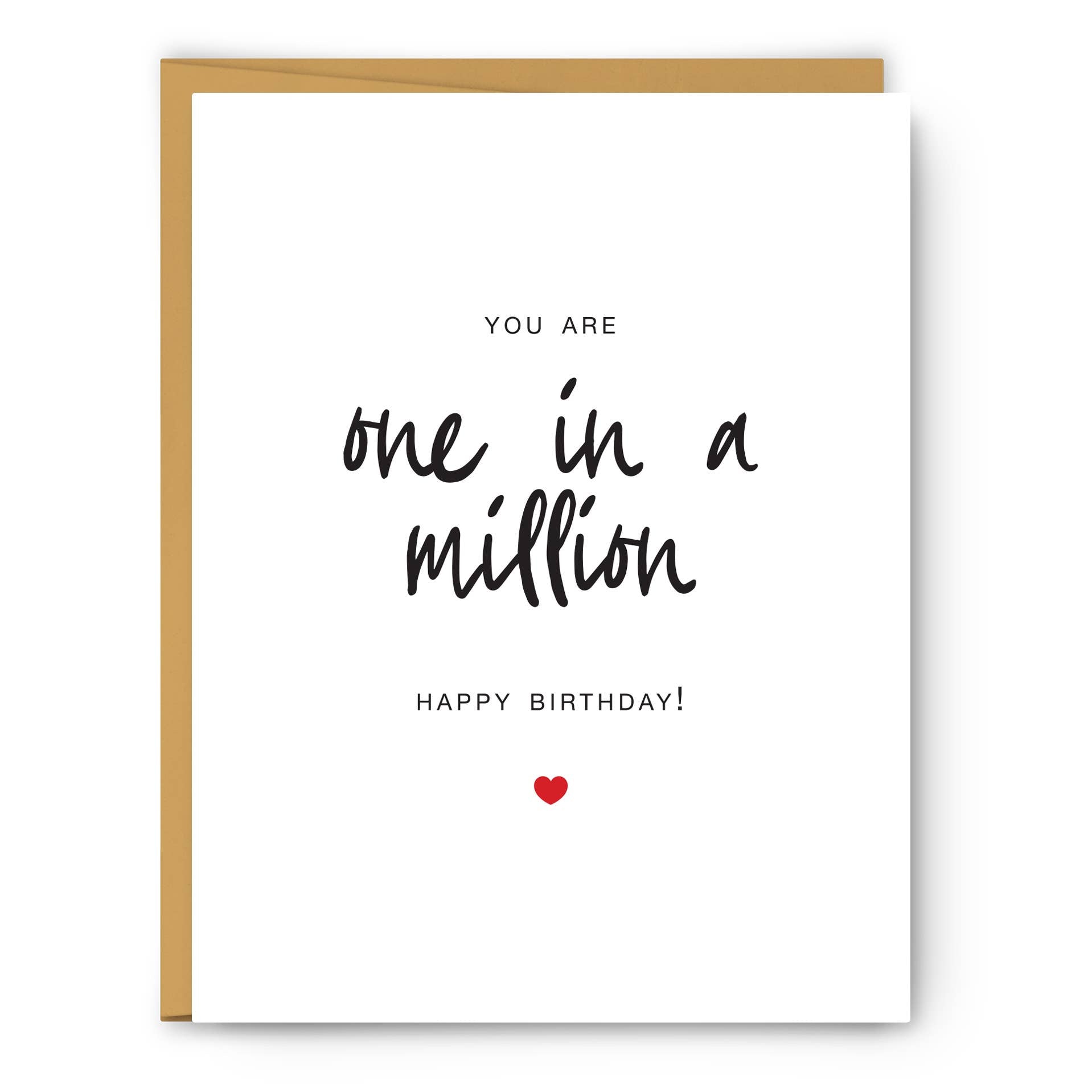 One In A Million - Birthday Card