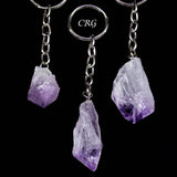 PACK OF 5 - Amethyst Crystal Keychain