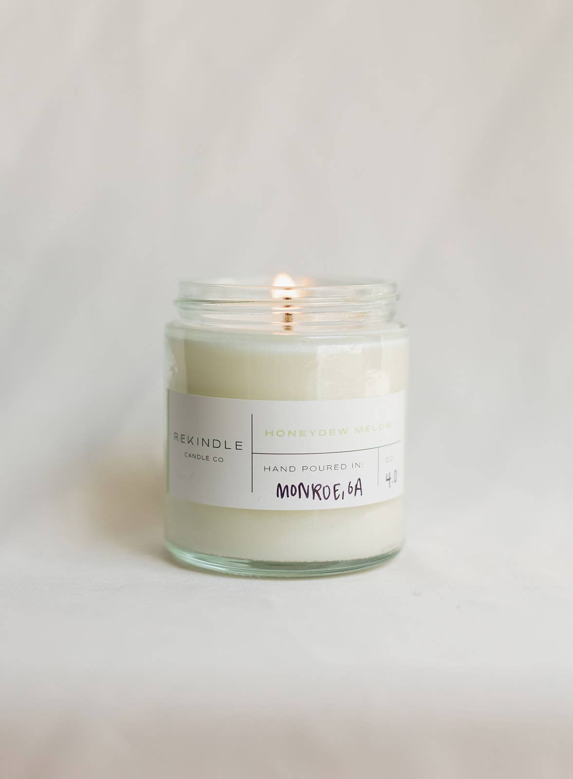 Honeydew Melon Cotton Wick Soy Candle