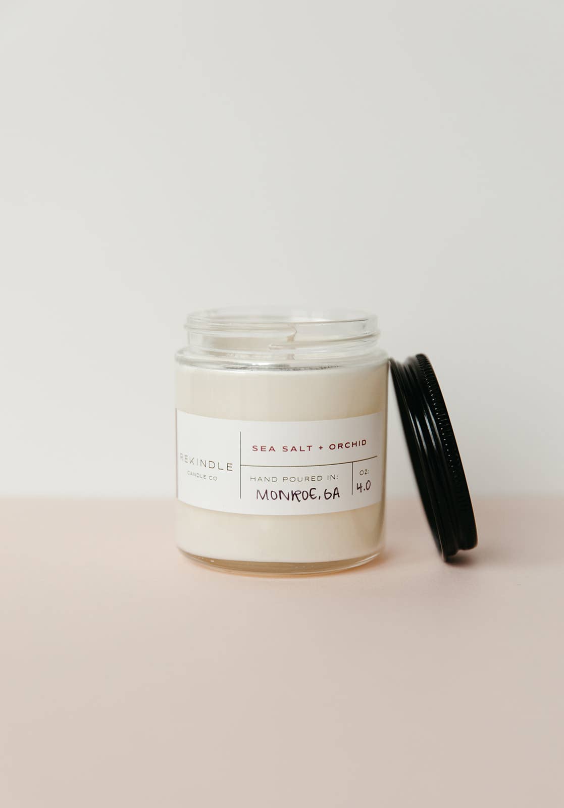 Sea Salt + Orchid Cotton Wick Soy Candle