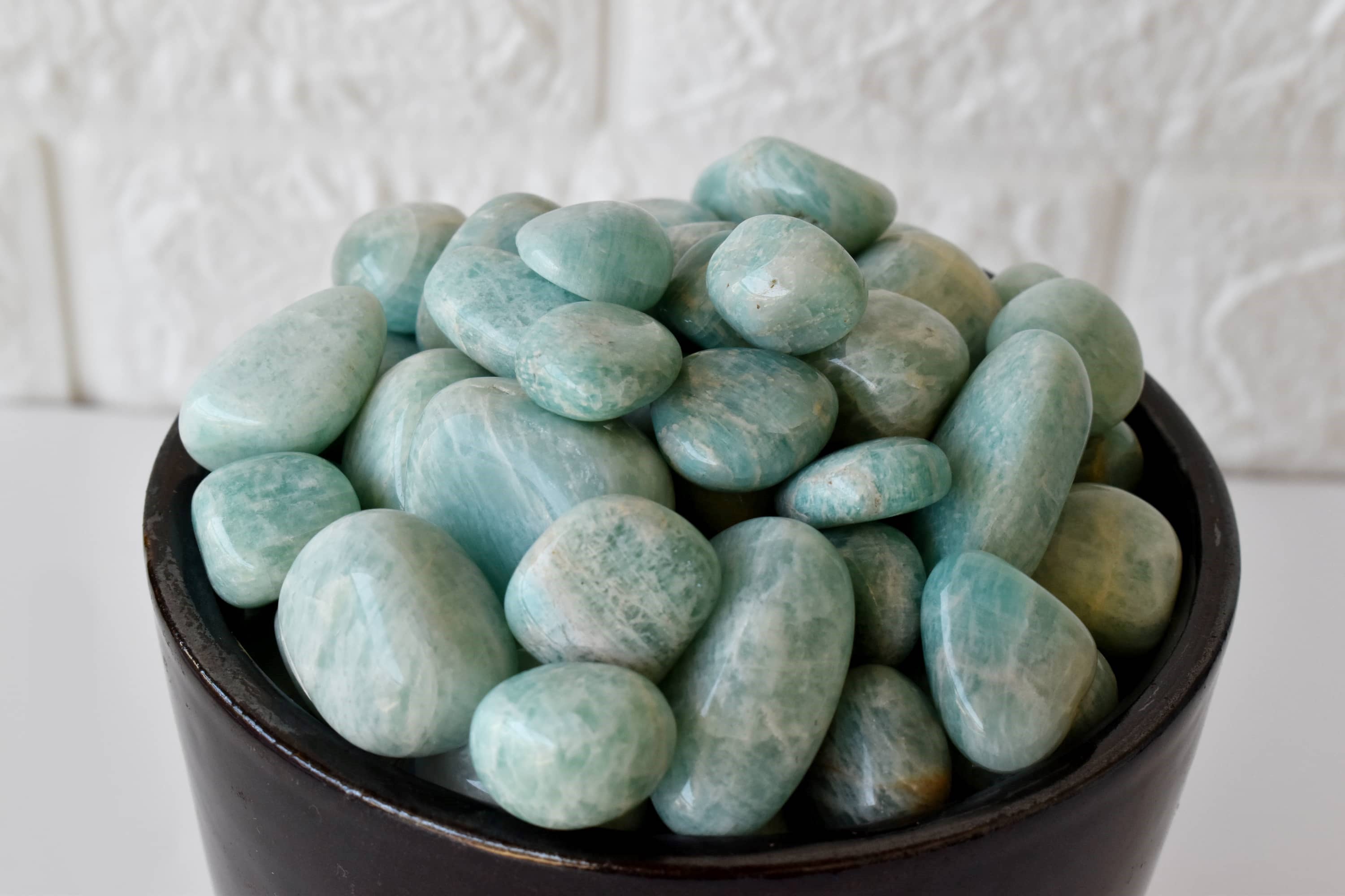 100 gram Amazonite Tumbled Stones ~ Healing Crystals