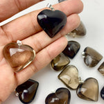 Crystal Heart Pendants | Choose a Stone!