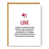 Love Definition Illustration - Love Card