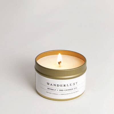 Wanderlust 4oz Travel Tin - Soy Candle