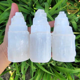 Selenite Crystal Tower (4 inch) Raw Imported from Morocco