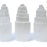 Selenite Crystal Tower (4 inch) Raw Imported from Morocco