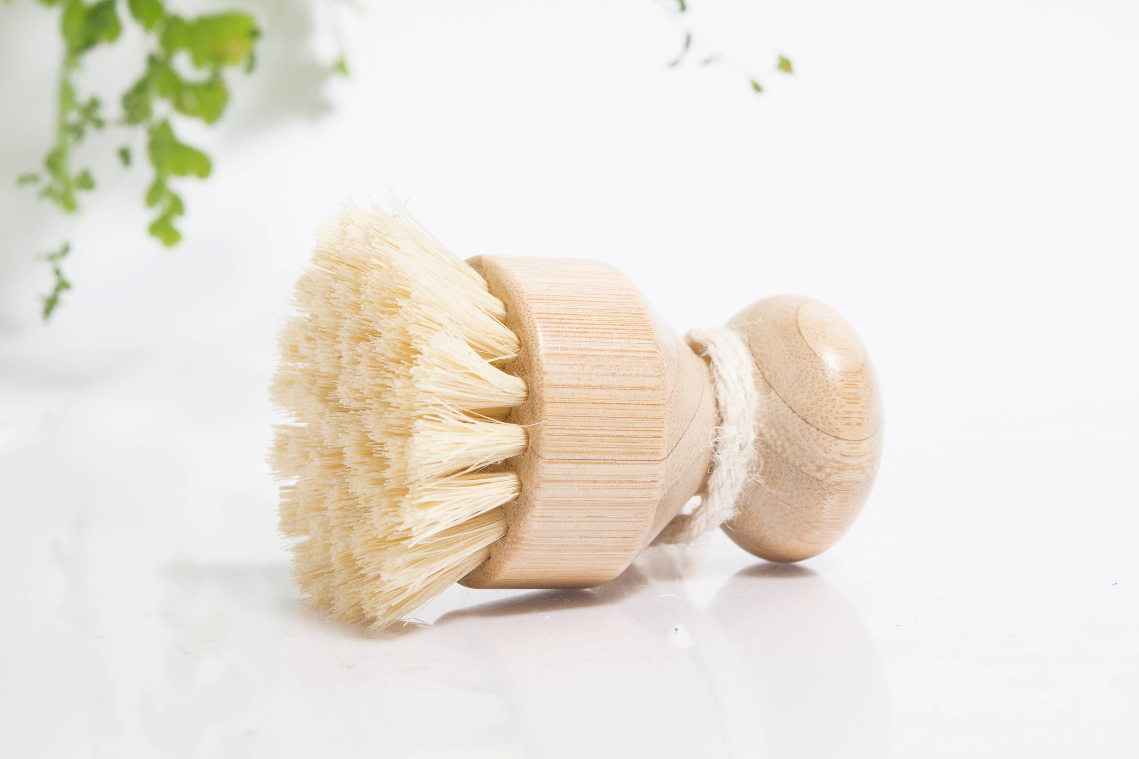 Bamboo & Hemp Kitchen Dish & Veggie Scrub Brush - Zero Waste