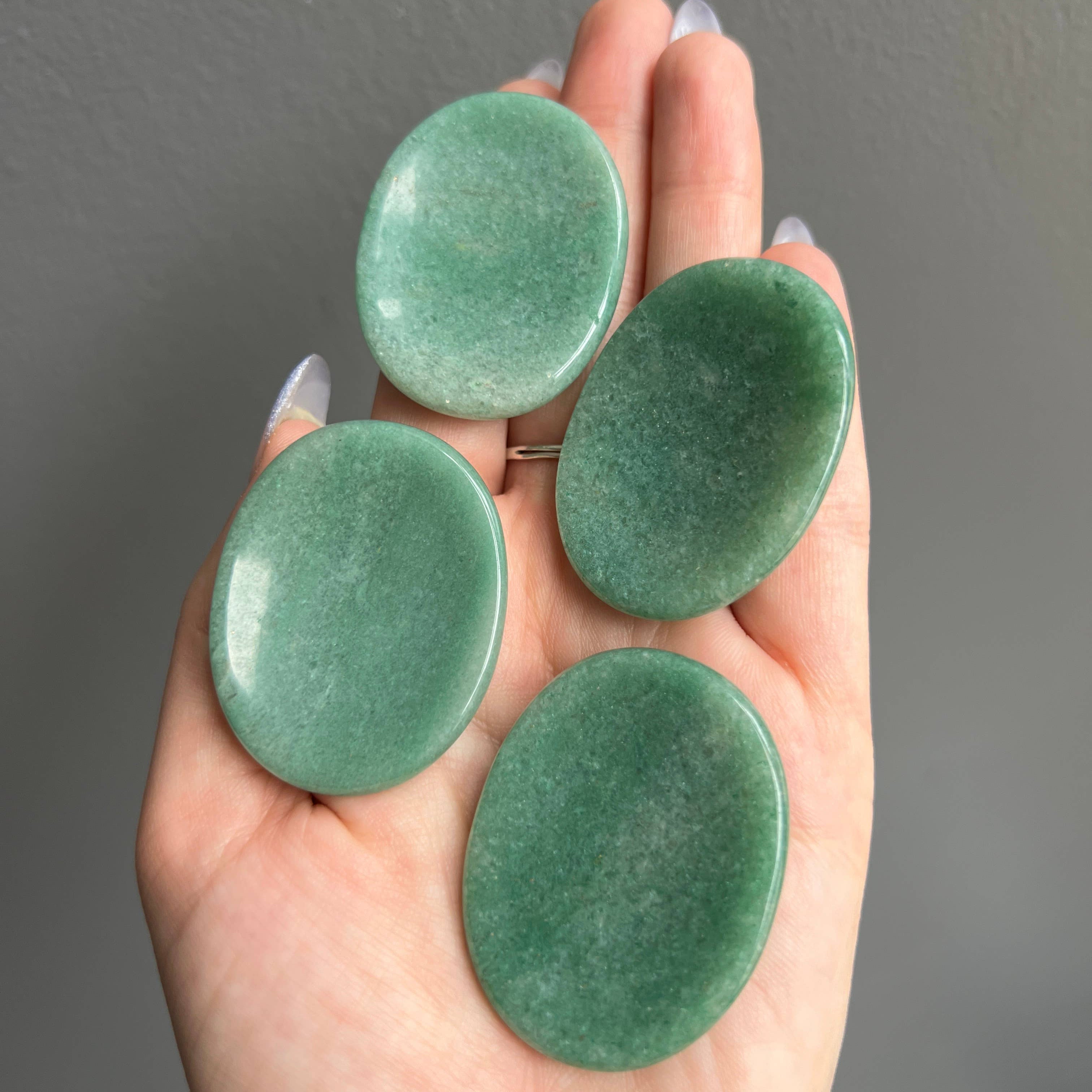 Green Aventurine Crystal Worry Stone