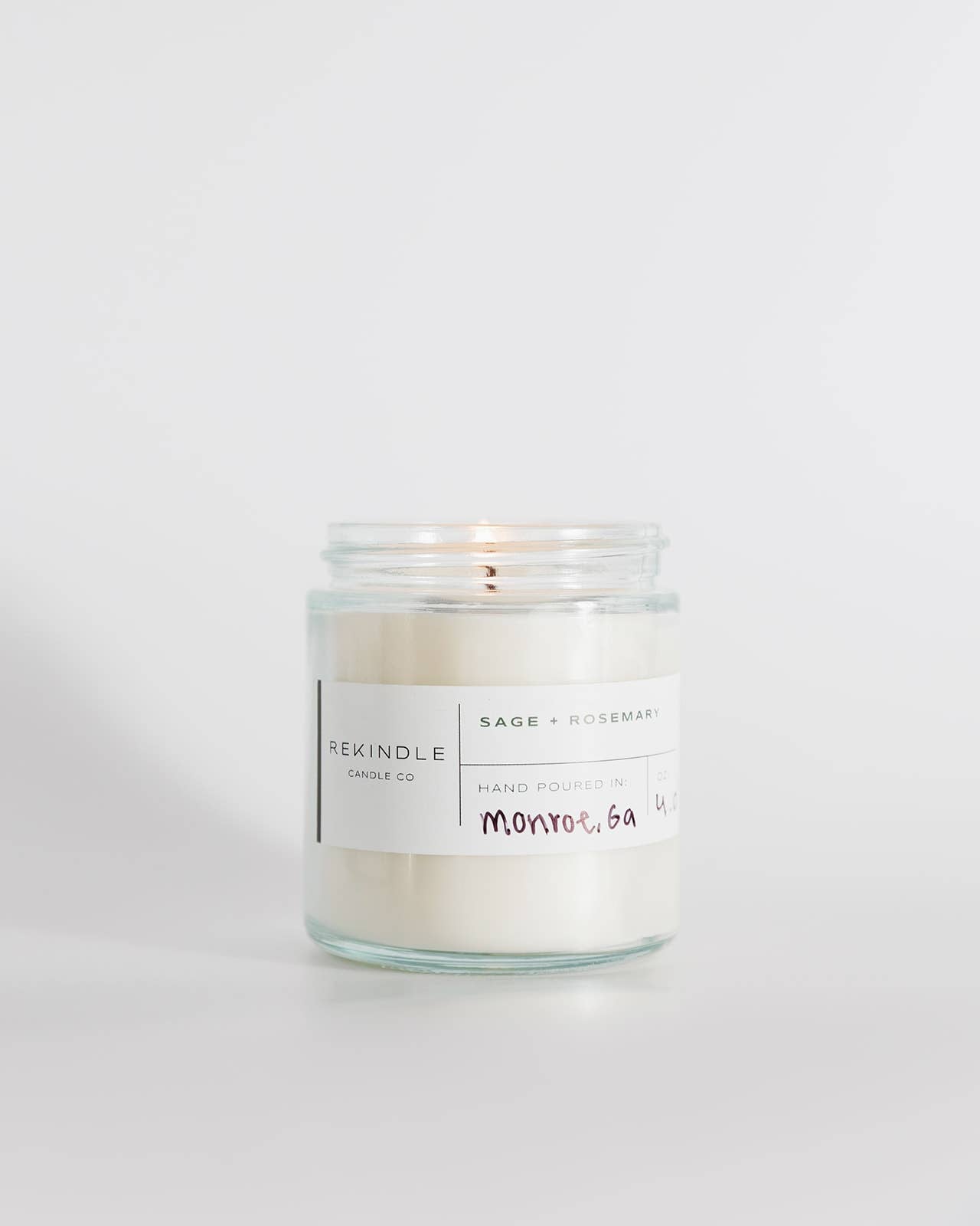 Sage + Rosemary Cotton Wick Soy Candle