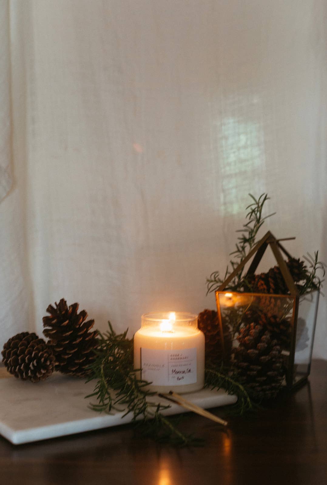 Sage + Rosemary Cotton Wick Soy Candle