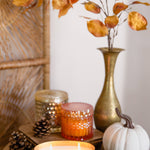 Pomander Petite Shimmer 8oz Soy Candle / Orange Glass