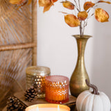 Pomander Petite Shimmer 8oz Soy Candle / Orange Glass