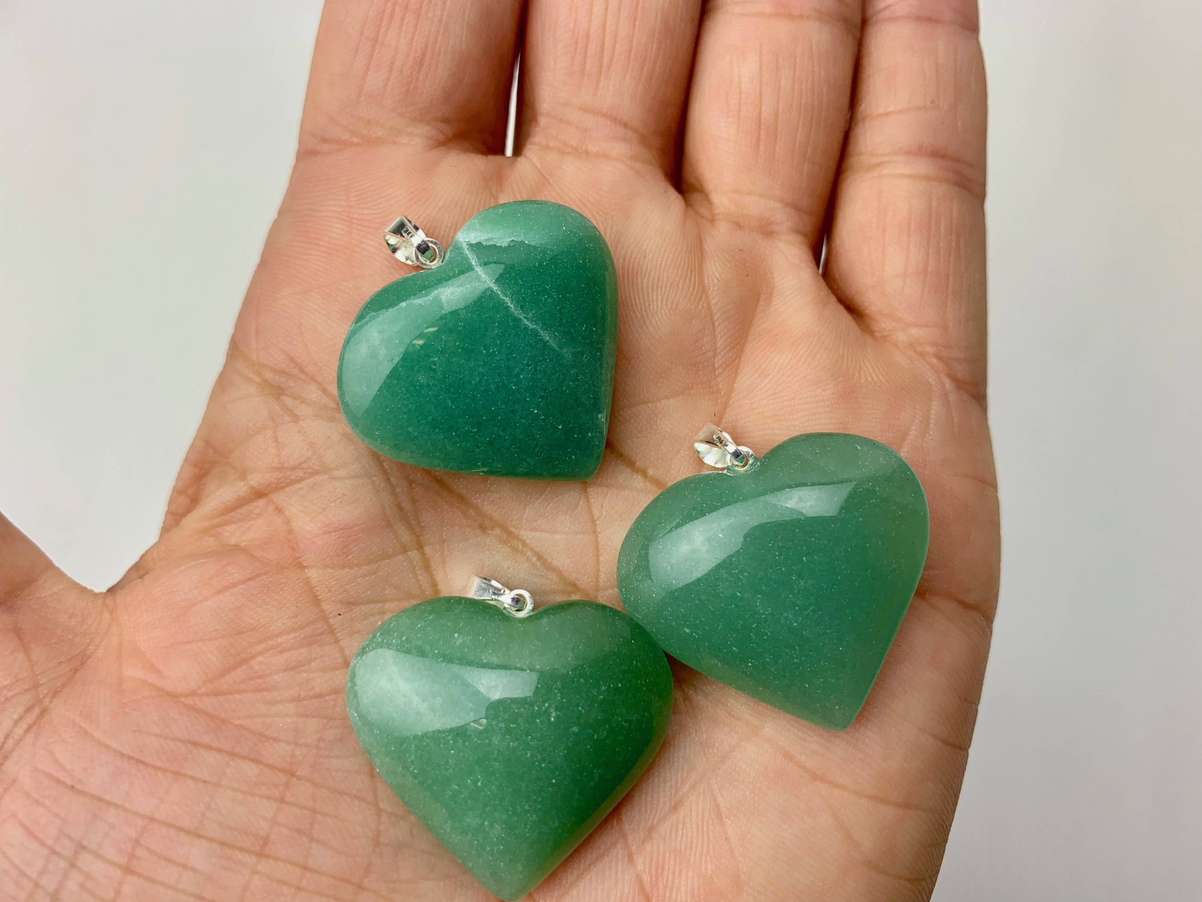 Crystal Heart Pendants | Choose a Stone!