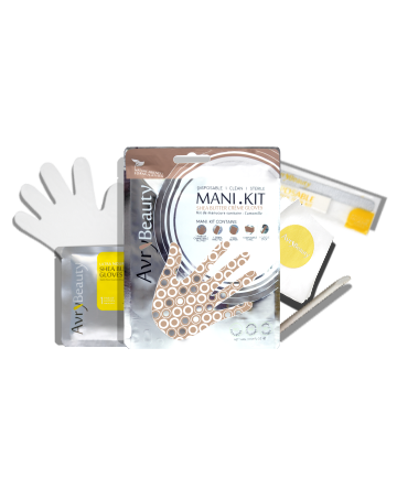 All-In-One Disposable Mani Kit with Shea Butter Gloves