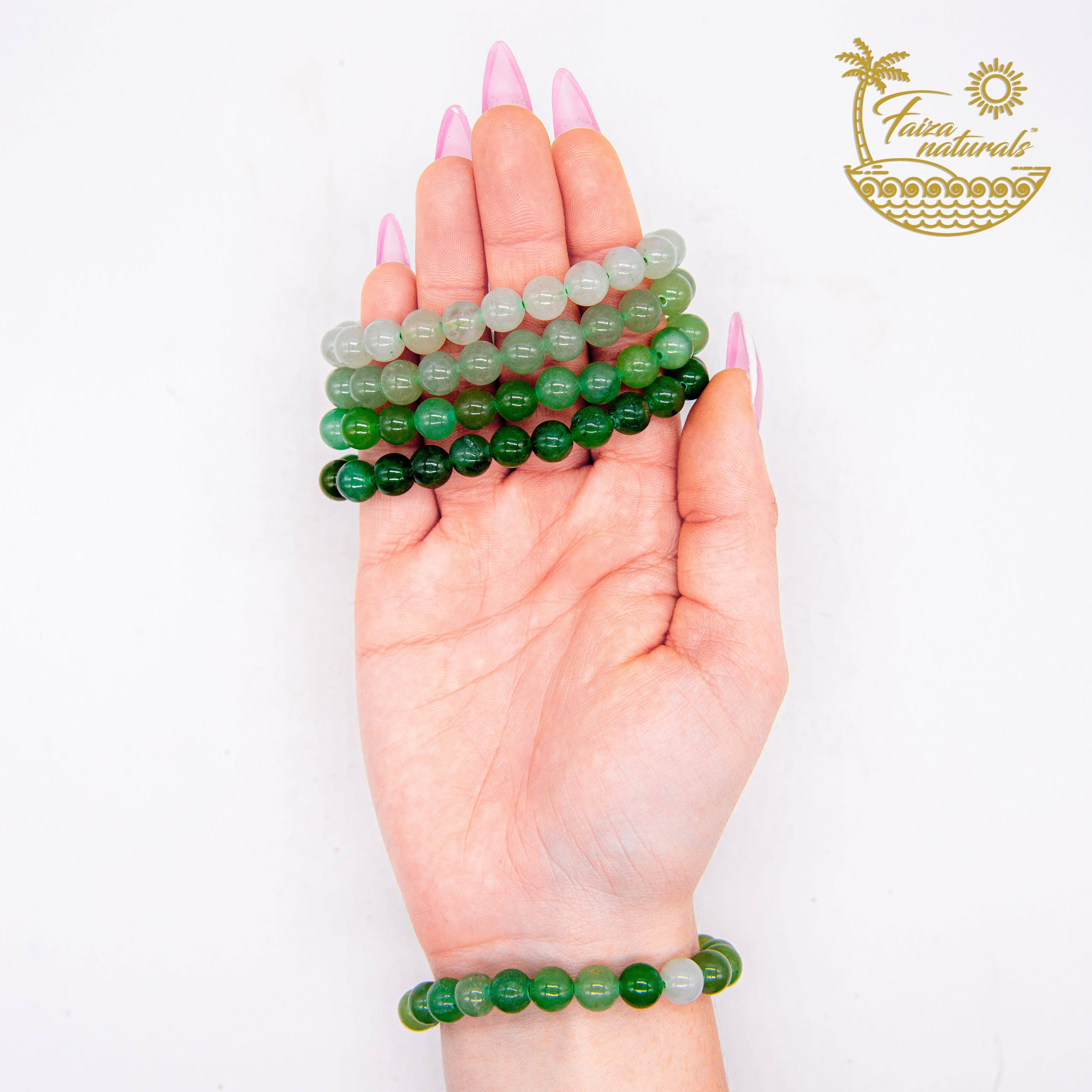 Green Aventurine Tumbled Crystal Bracelet