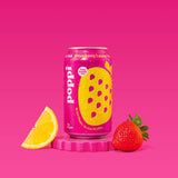 Poppi, Strawberry Lemon, A Healthy Sparkling Prebiotic Soda