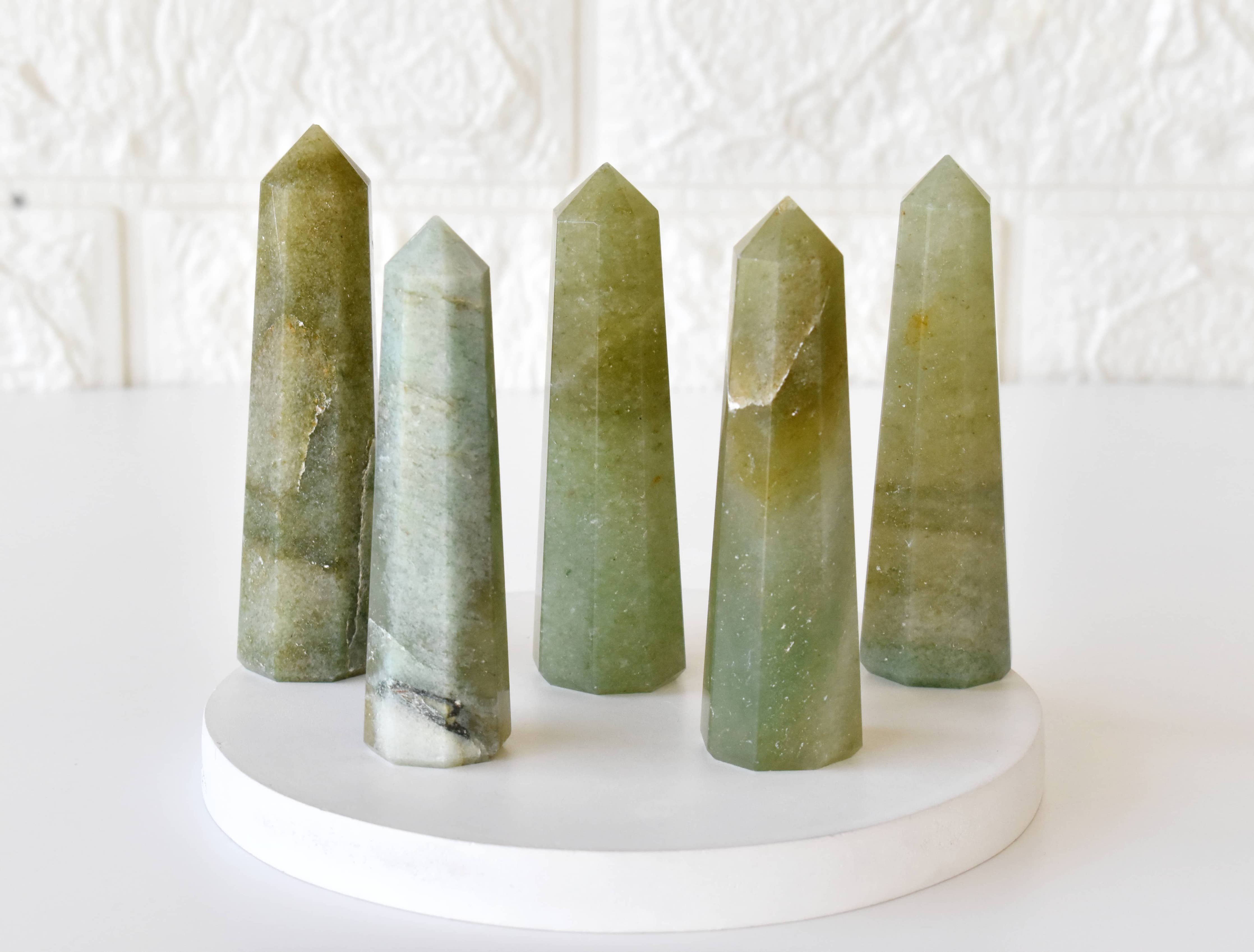 Green Aventurine Tower Point (Leadership and Good Fortune)