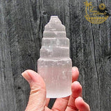 Selenite Crystal Tower (4 inch) Raw Imported from Morocco