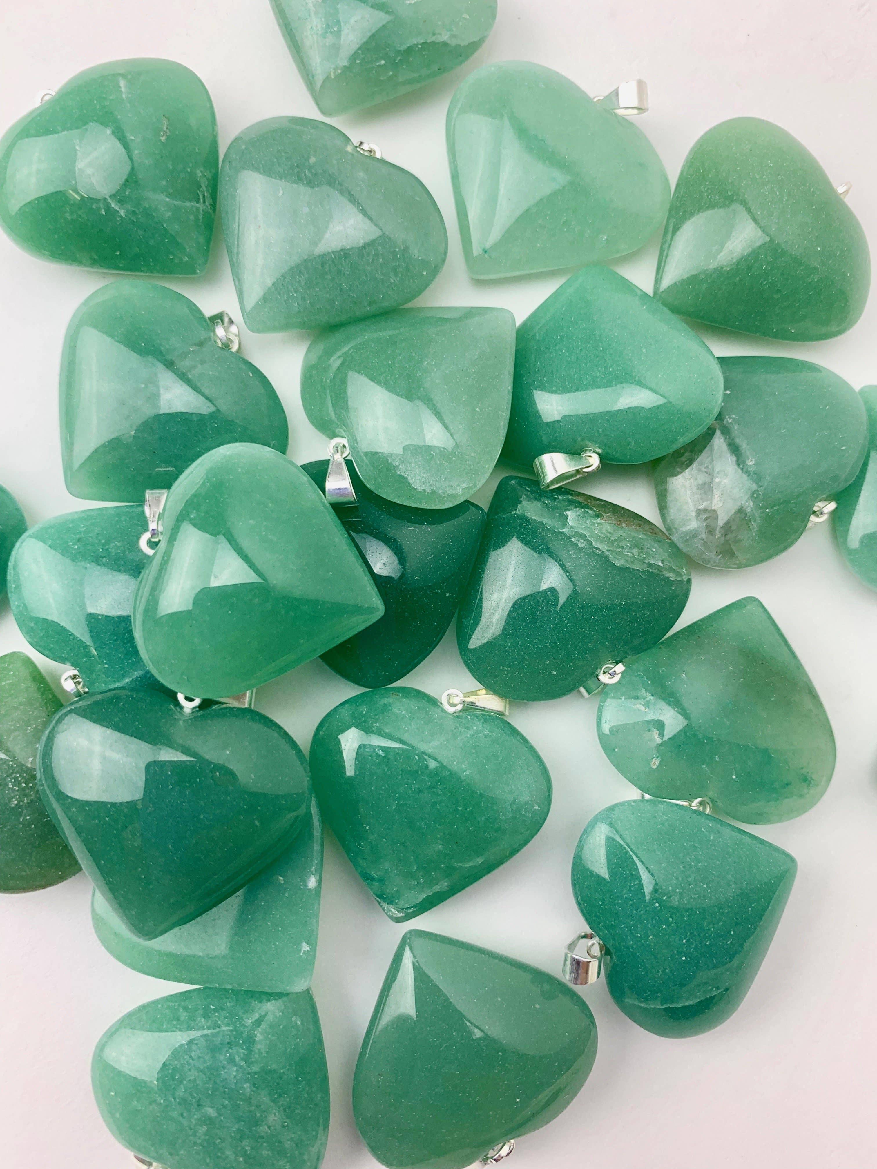 Crystal Heart Pendants | Choose a Stone!