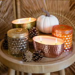 Pomander Petite Shimmer 8oz Soy Candle / Orange Glass