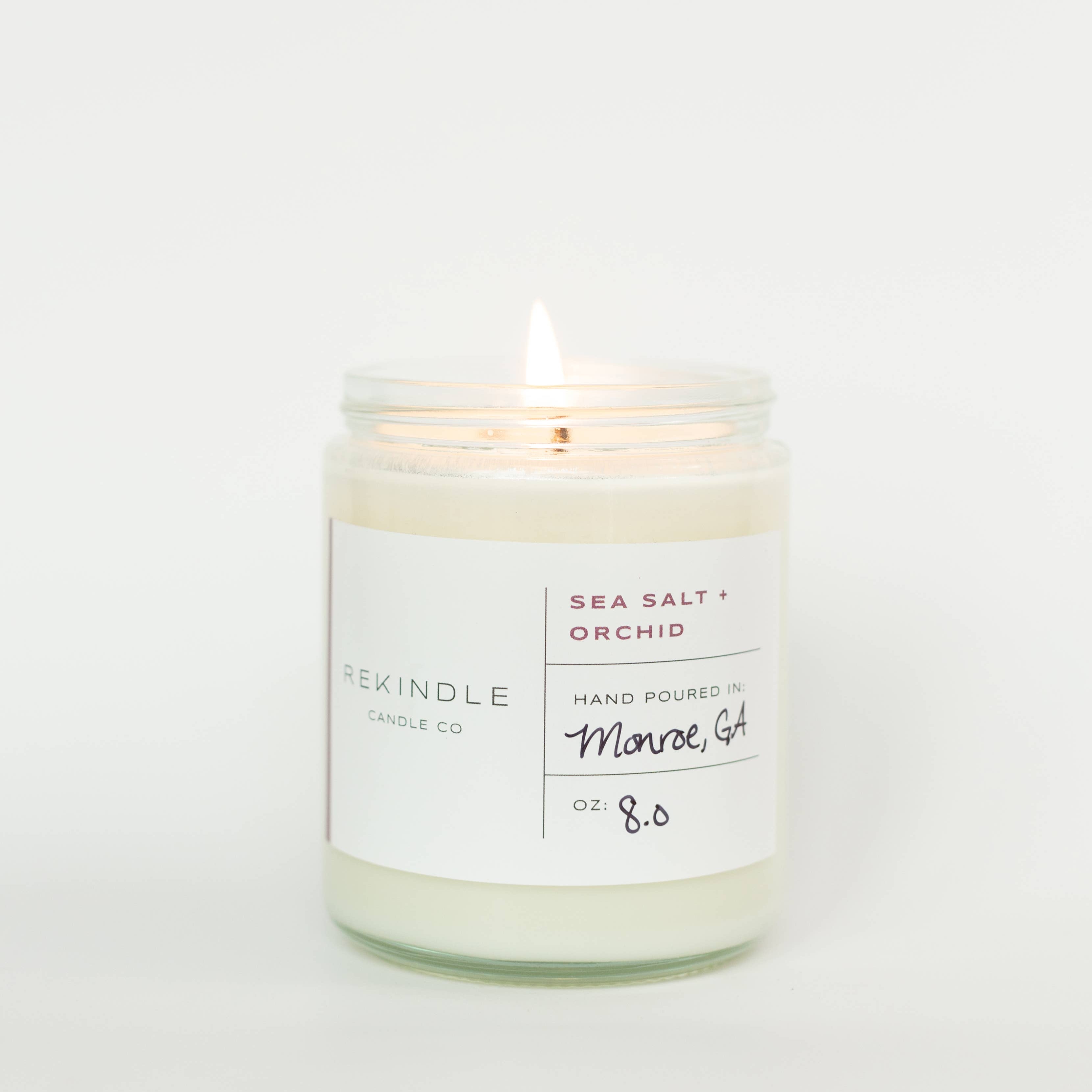 Sea Salt + Orchid Cotton Wick Soy Candle