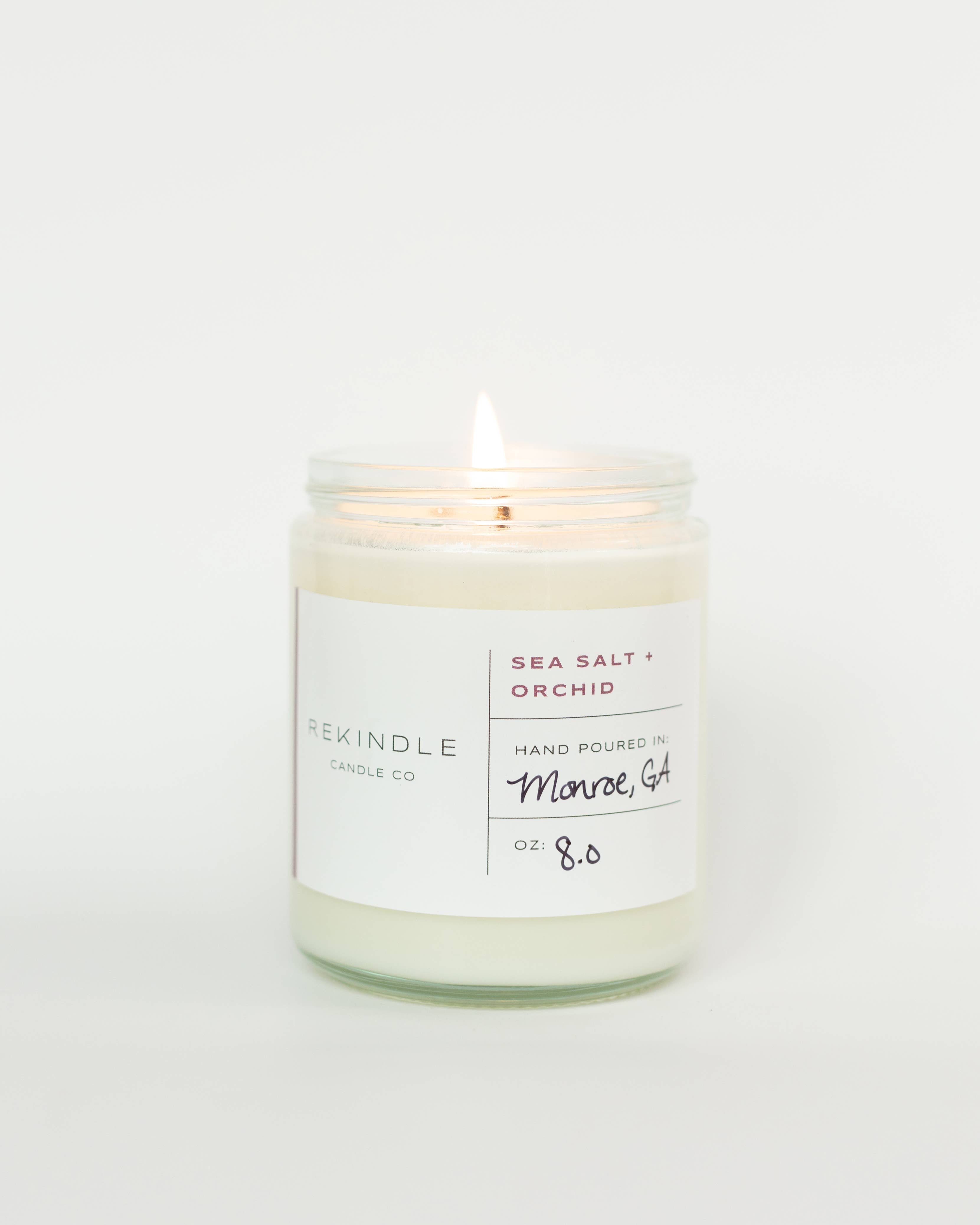 Sea Salt + Orchid Cotton Wick Soy Candle