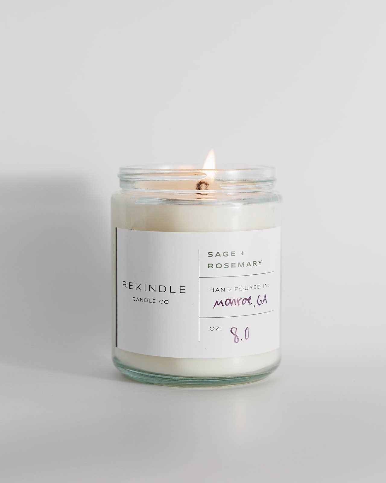 Sage + Rosemary Cotton Wick Soy Candle