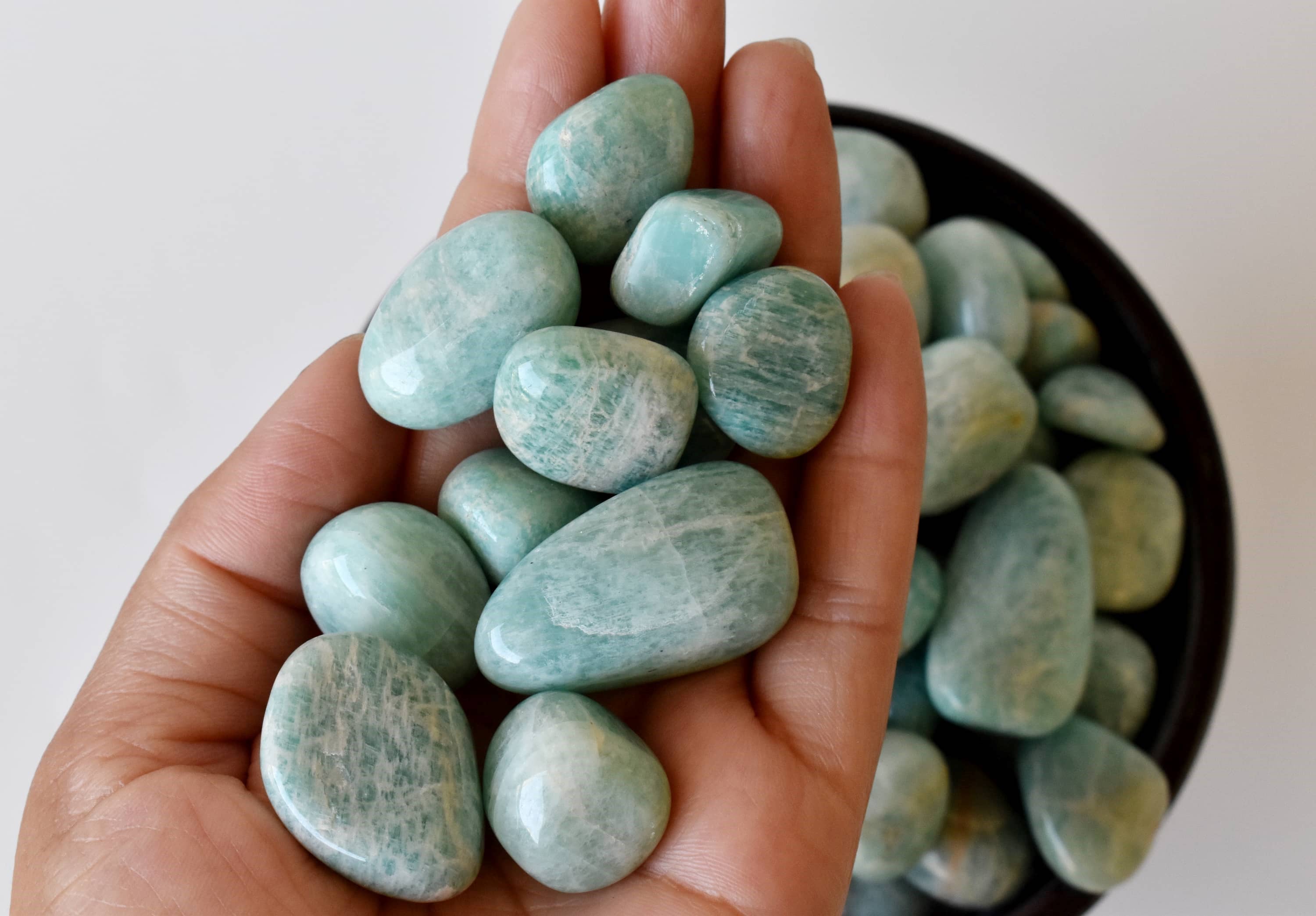 100 gram Amazonite Tumbled Stones ~ Healing Crystals