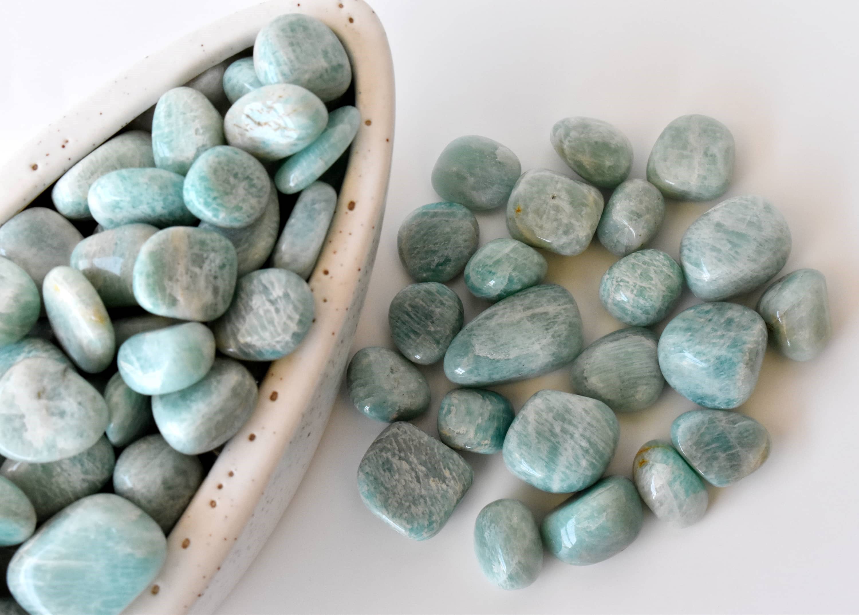 100 gram Amazonite Tumbled Stones ~ Healing Crystals