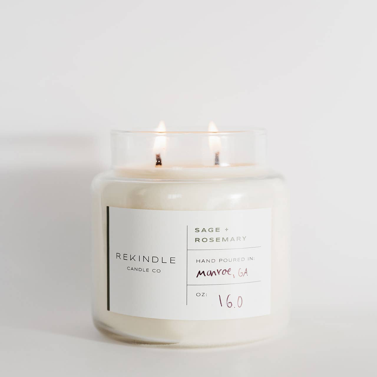 Sage + Rosemary Cotton Wick Soy Candle