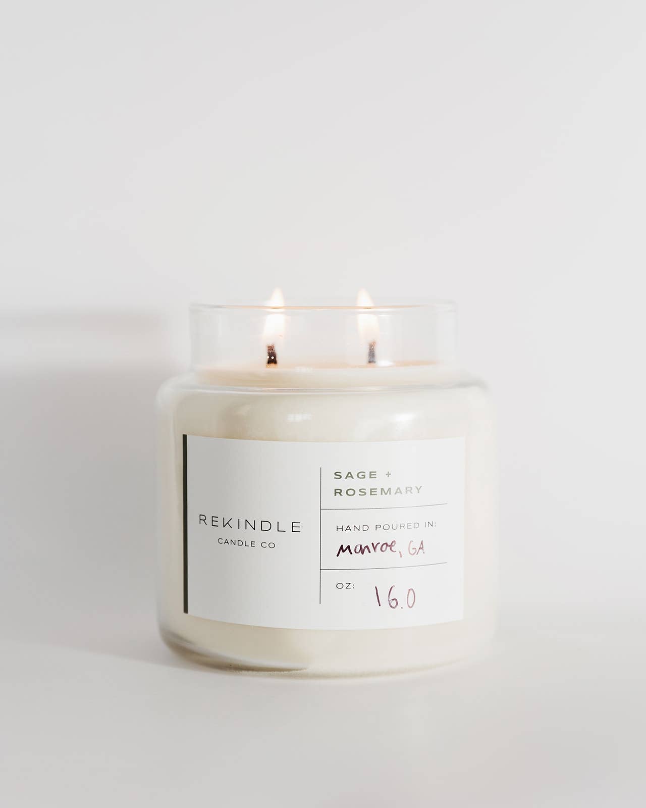 Sage + Rosemary Cotton Wick Soy Candle