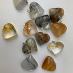 Crystal Heart Pendants | Choose a Stone!