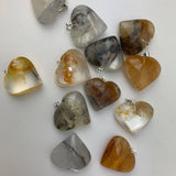 Crystal Heart Pendants | Choose a Stone!