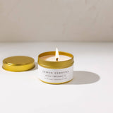 Lemon Verbena 4oz Travel Tin - Soy Candle