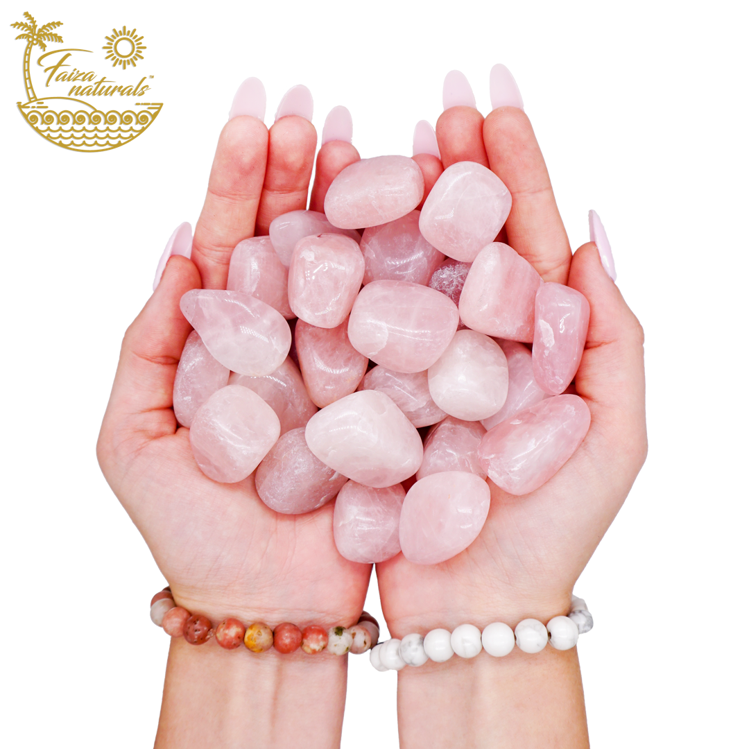 Rose Quartz Tumbled Crystals Bulk