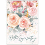 Pink Floral - Faith Sympathy Value Card