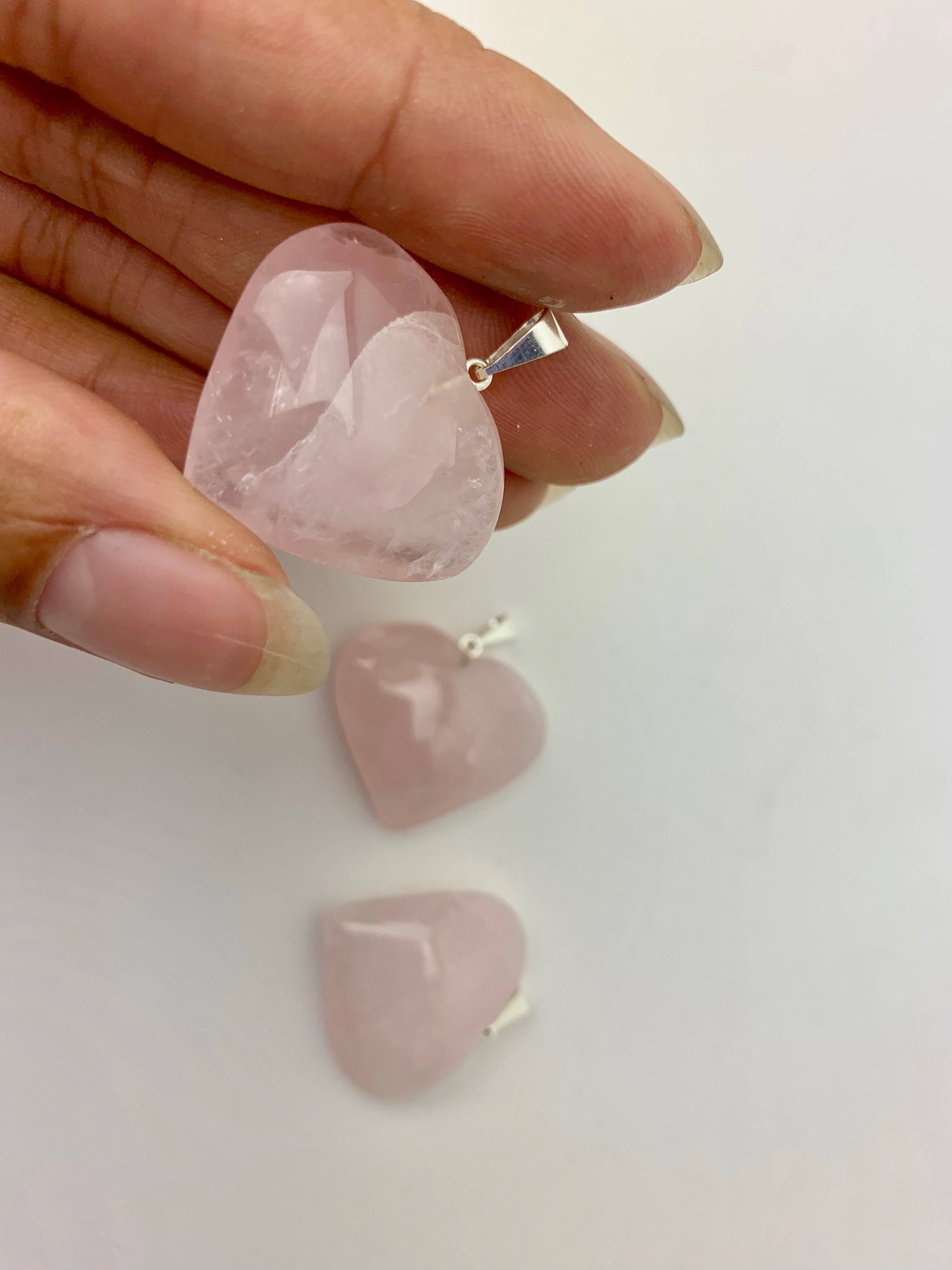 Crystal Heart Pendants | Choose a Stone!