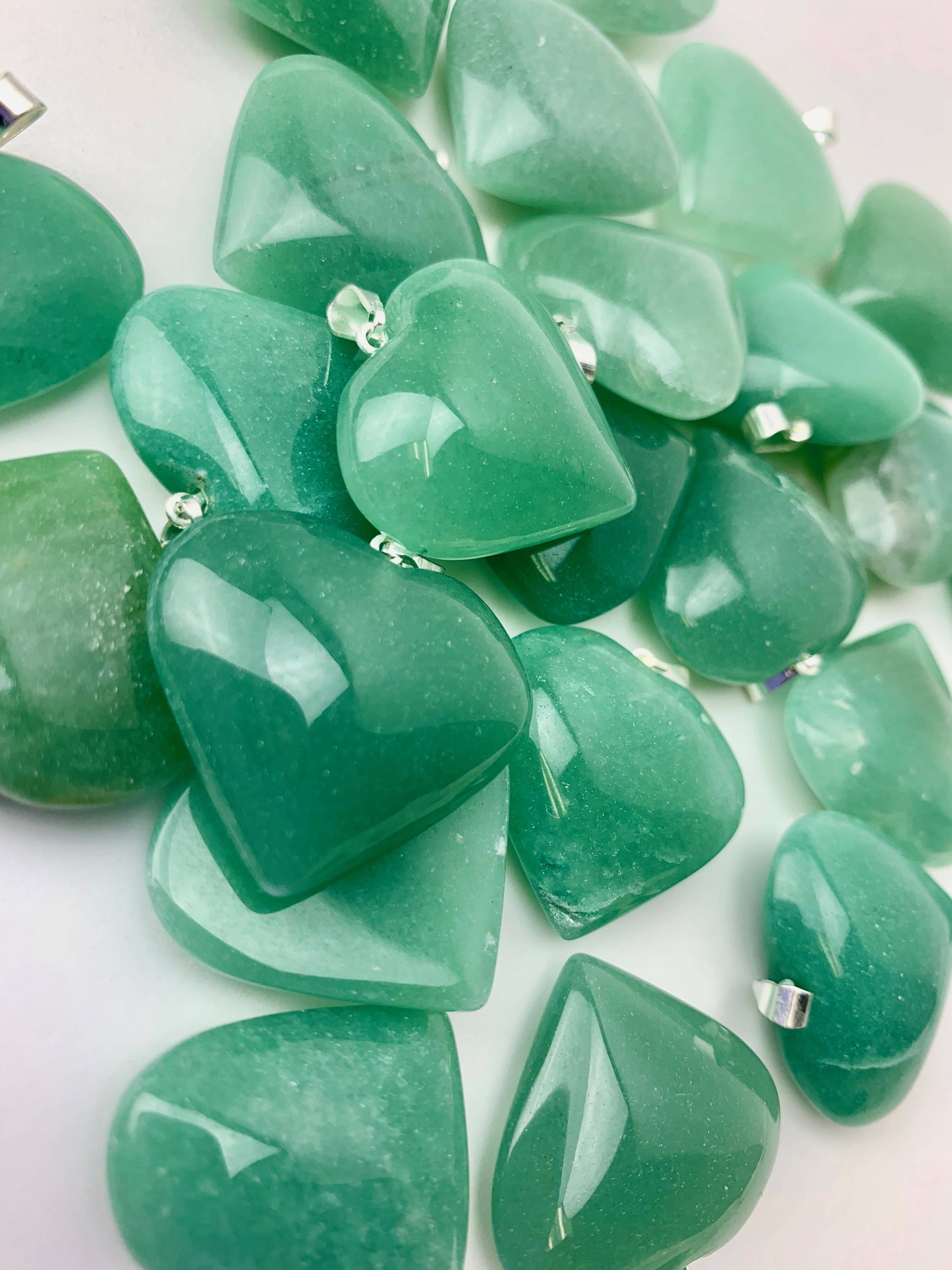 Crystal Heart Pendants | Choose a Stone!