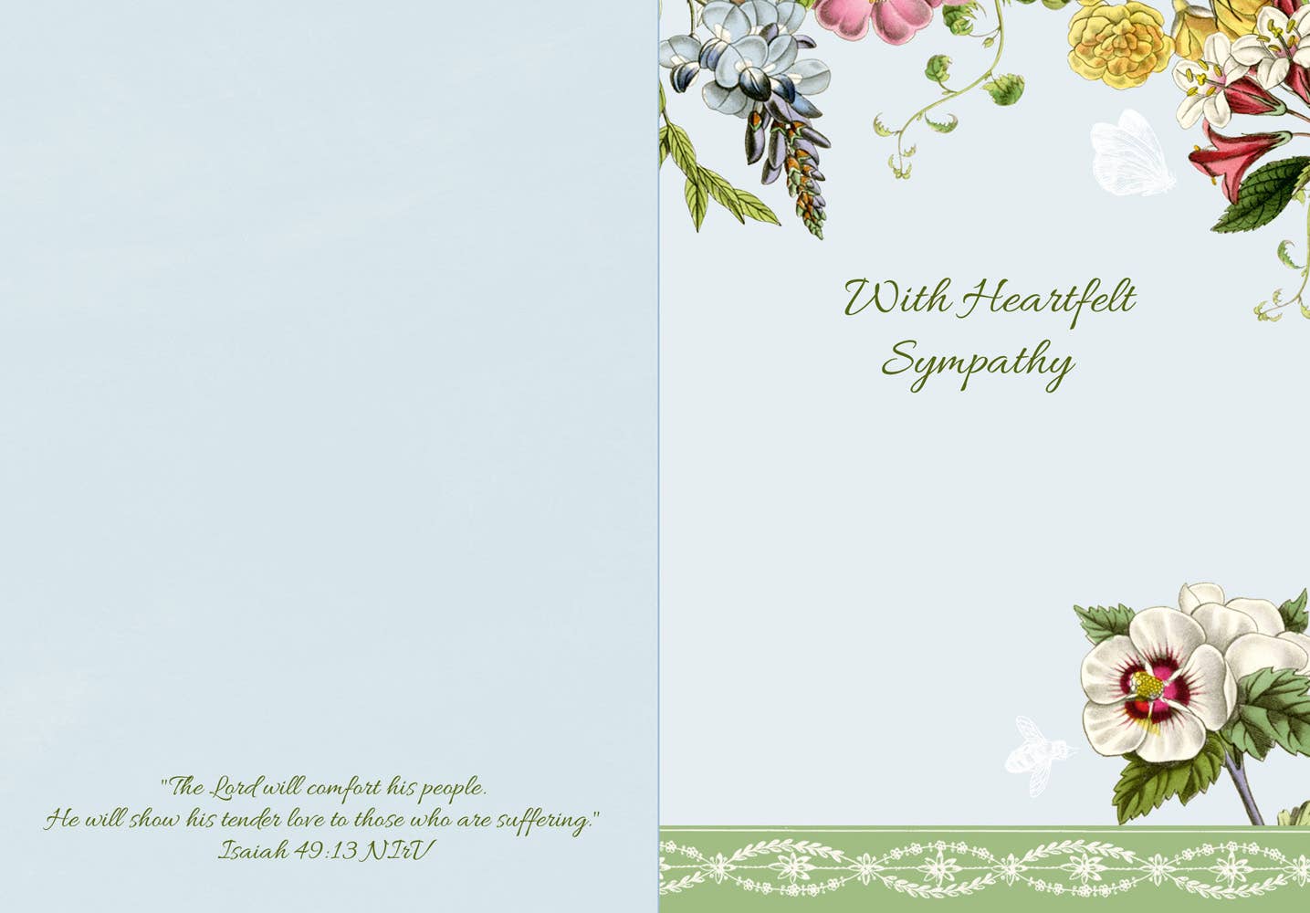 Fresh From the Garden Sympathy/Group  Scripture Card