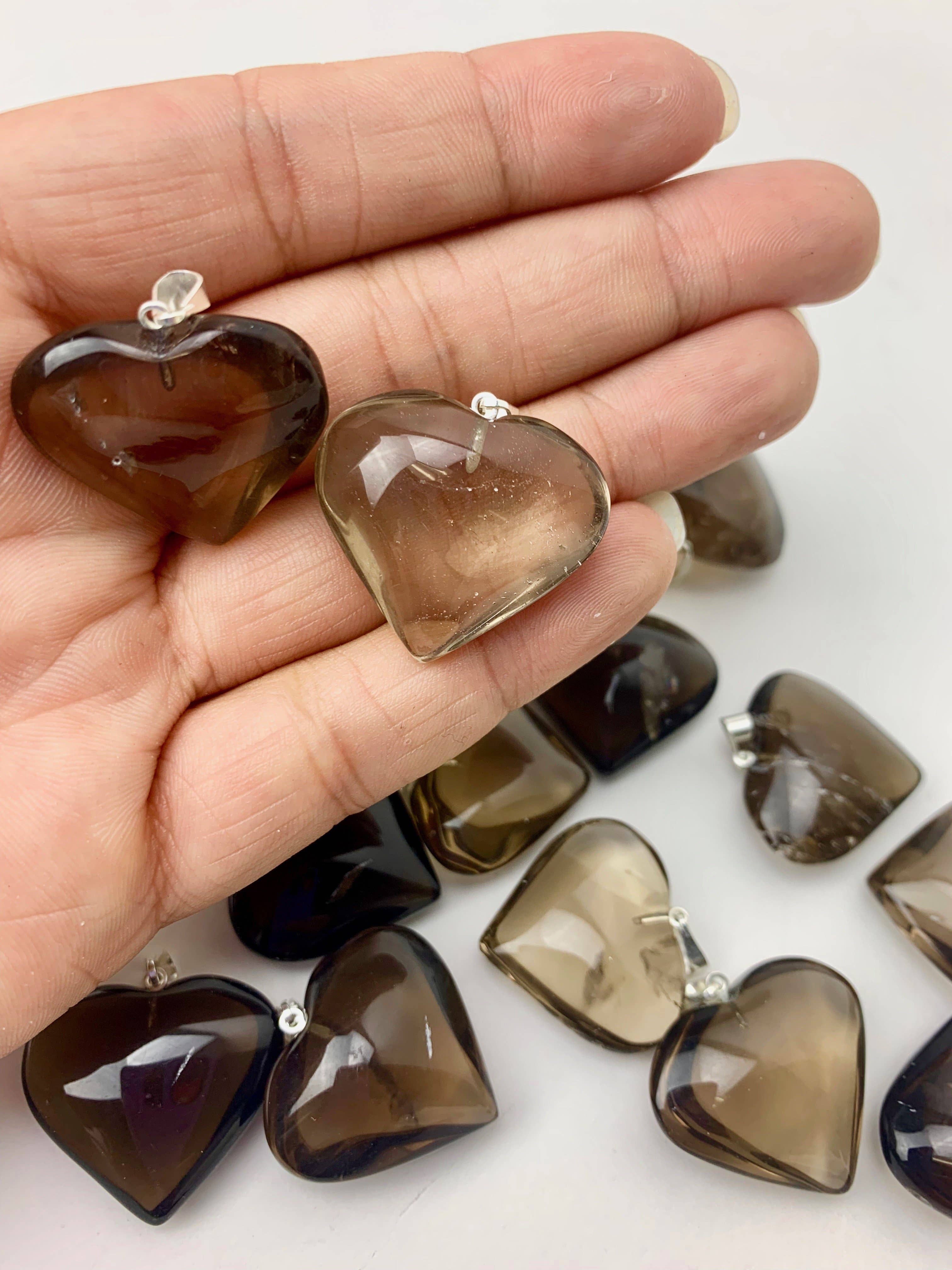 Crystal Heart Pendants | Choose a Stone!